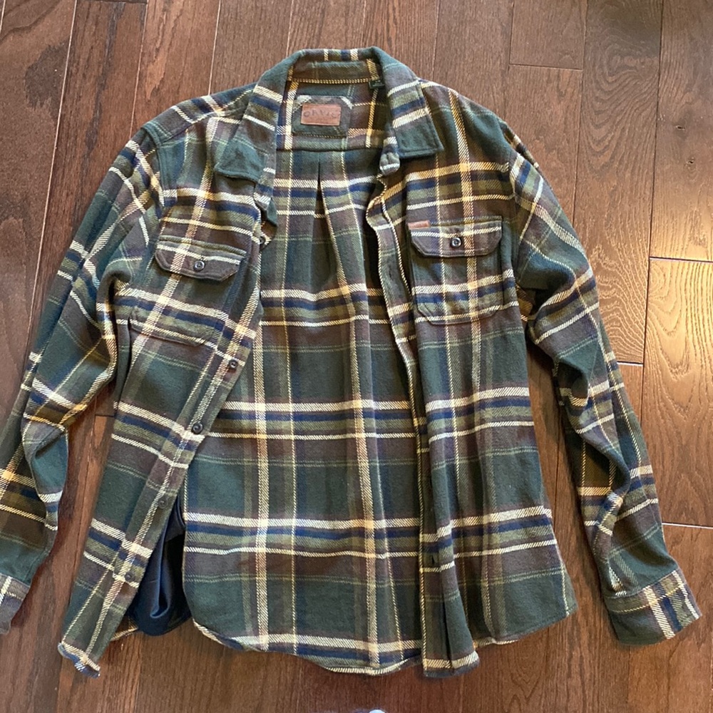 Orvis comfortable flannel shirt, size large